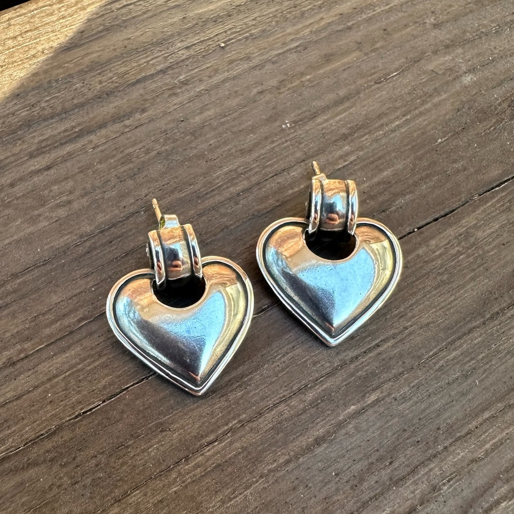James Avery- retired heart earrings